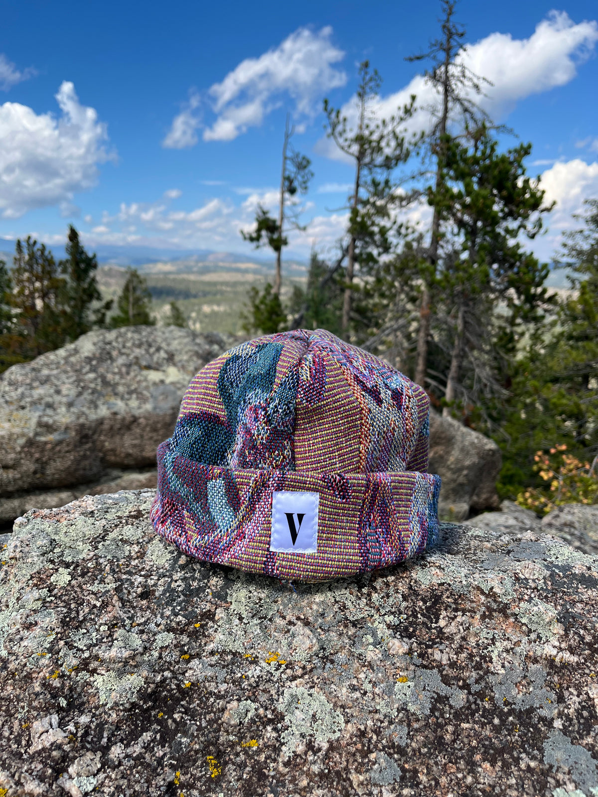 Purple Floral Beanie