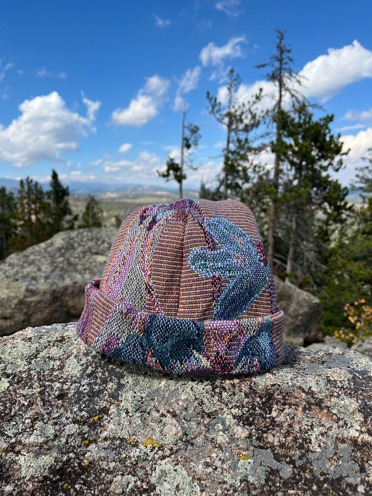 Purple Floral Beanie