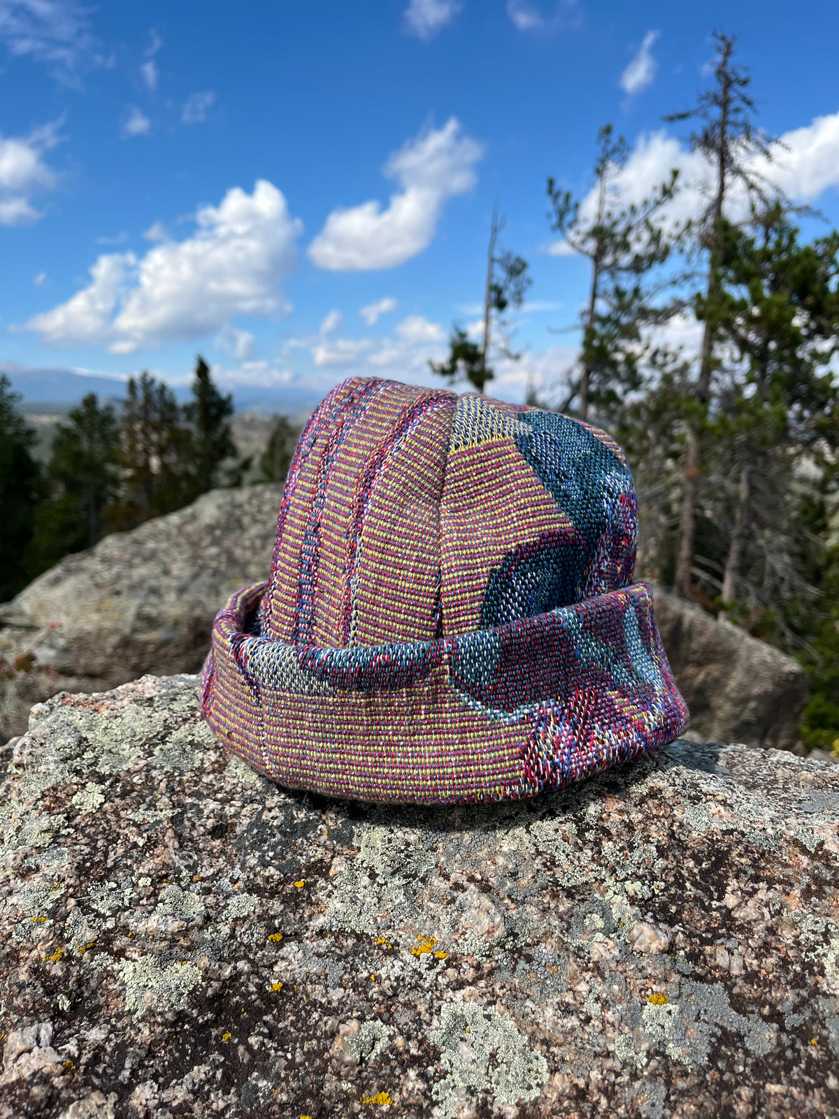 Purple Floral Beanie