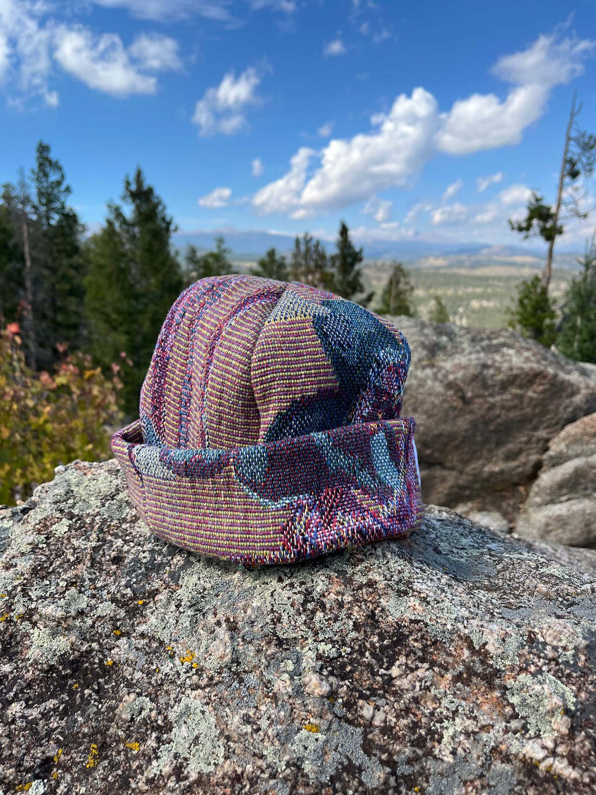 Purple Floral Beanie