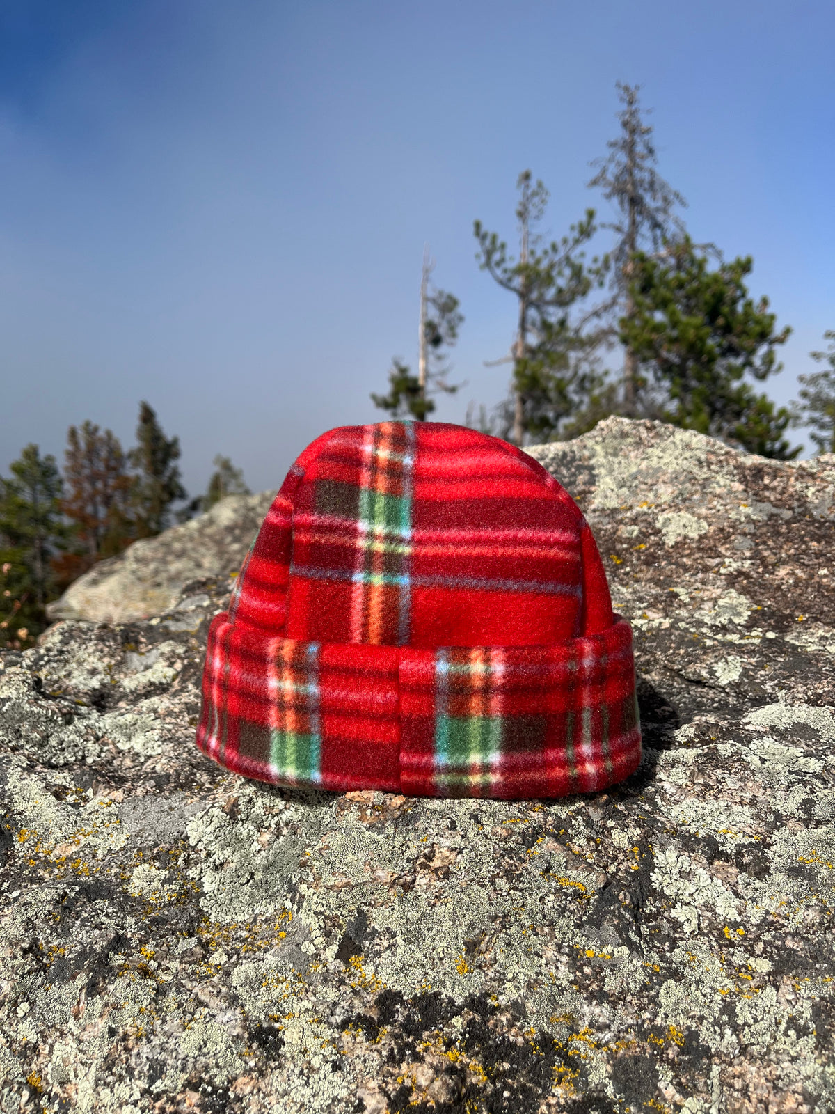Red Plaid Beanie
