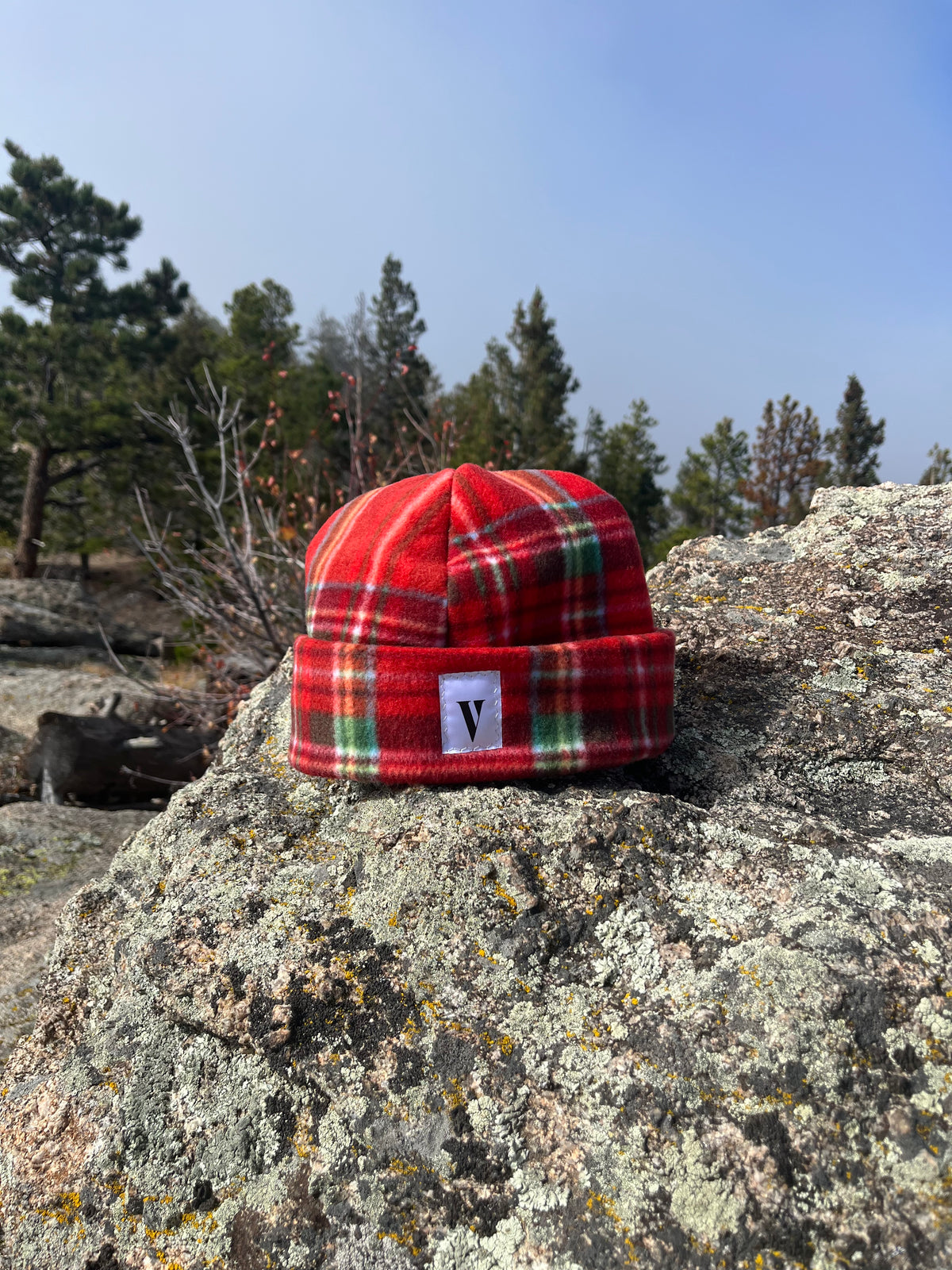 Red Plaid Beanie
